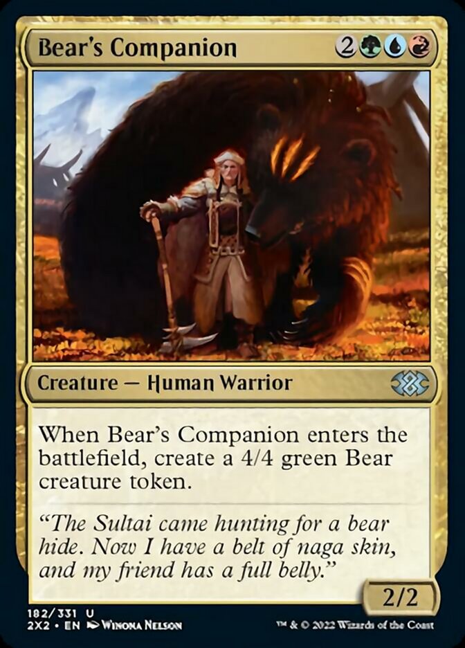 Bear's Companion [Double Masters 2022] | Yard's Games Ltd