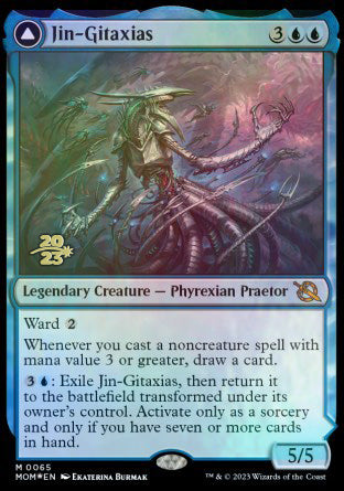 Jin-Gitaxias // The Great Synthesis [March of the Machine Prerelease Promos] | Yard's Games Ltd