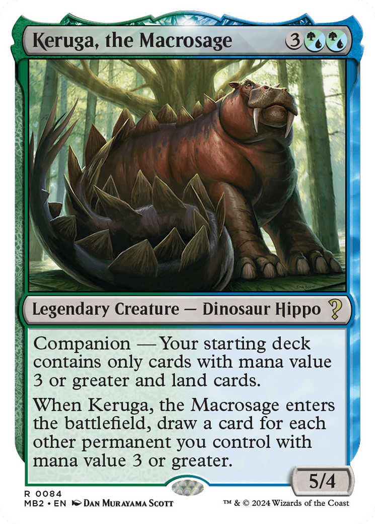 Keruga, the Macrosage (White Border) [Mystery Booster 2] | Yard's Games Ltd