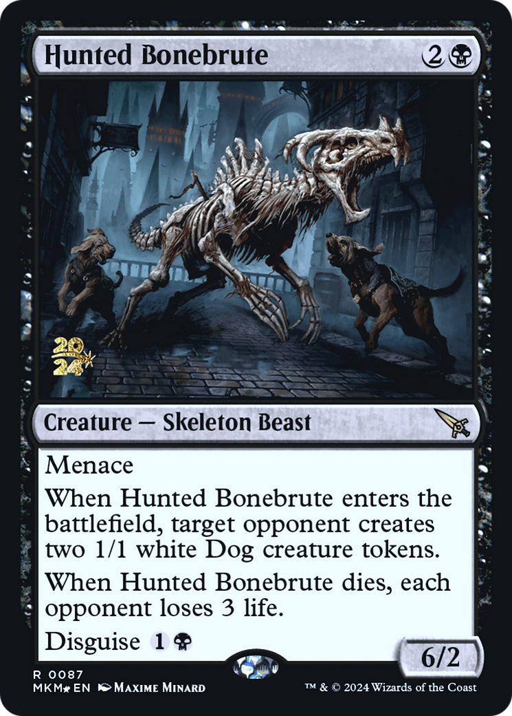 Hunted Bonebrute [Murders at Karlov Manor Prerelease Promos] | Yard's Games Ltd