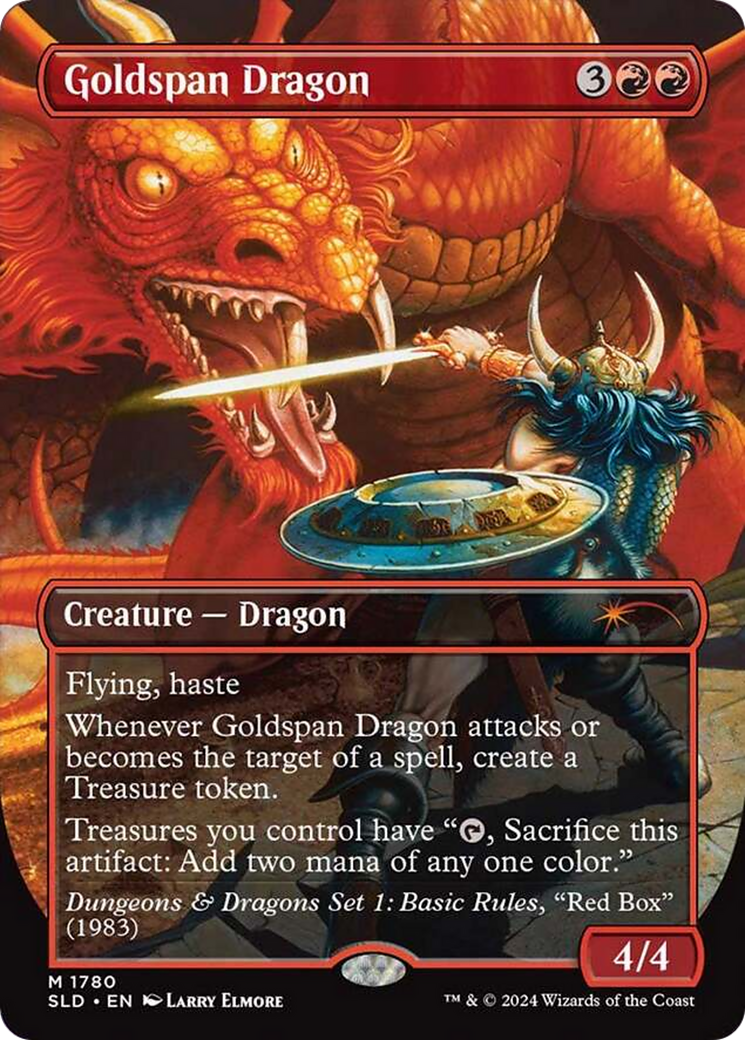 Goldspan Dragon (Rainbow Foil) [Secret Lair Drop Series] | Yard's Games Ltd