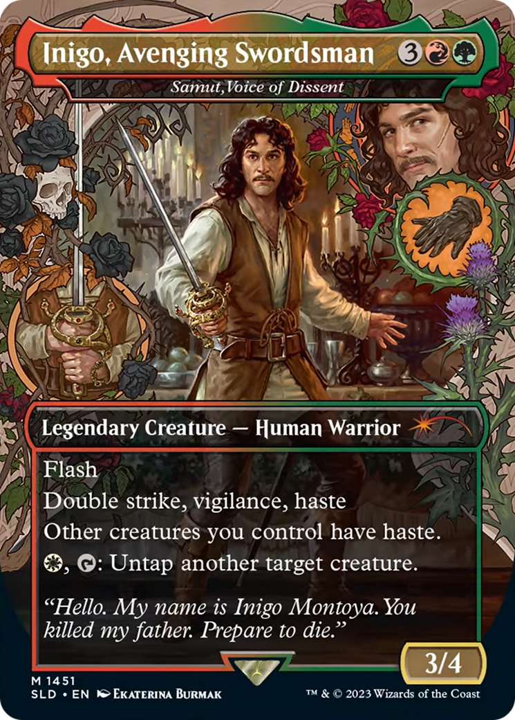 Inigo, Avenging Swordsman - Samut, Voice of Dissent [Secret Lair Drop Series] | Yard's Games Ltd