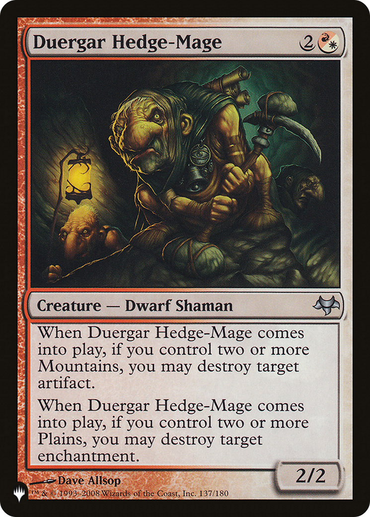 Duergar Hedge-Mage [The List] | Yard's Games Ltd