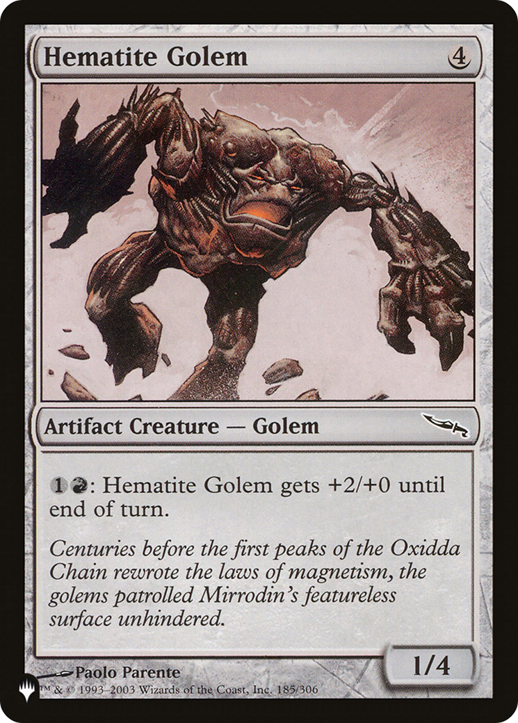 Hematite Golem [The List] | Yard's Games Ltd