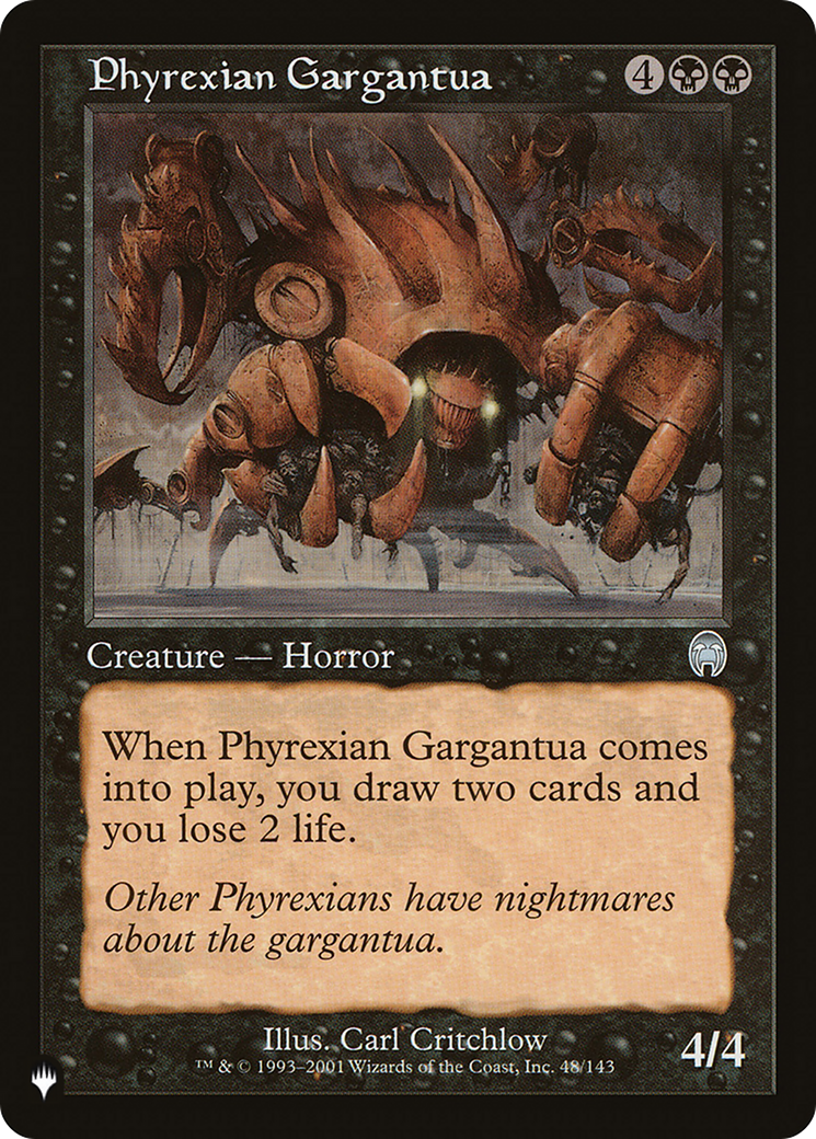 Phyrexian Gargantua [The List] | Yard's Games Ltd