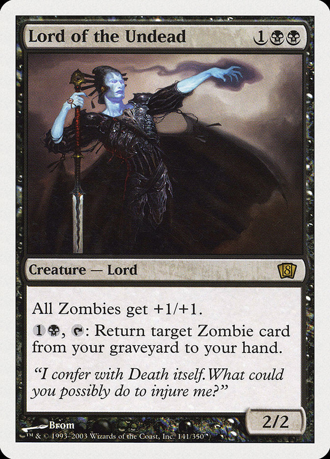 Lord of the Undead (8th Edition) [Oversize Cards] | Yard's Games Ltd