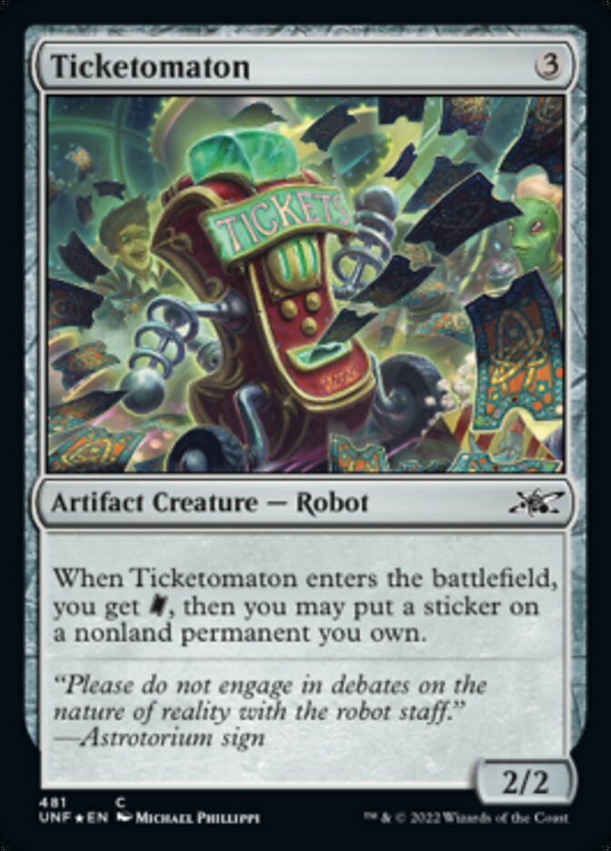 Ticketomaton (Galaxy Foil) [Unfinity] | Yard's Games Ltd