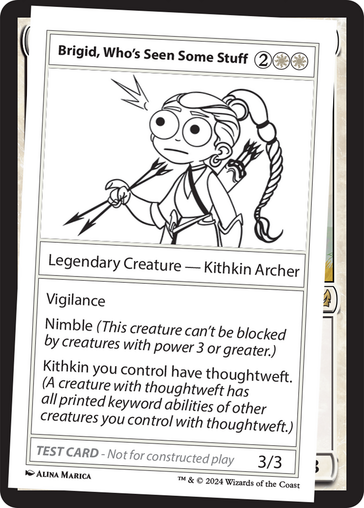 Brigid, Who's Seen Some Stuff [Mystery Booster 2 Playtest Cards] | Yard's Games Ltd