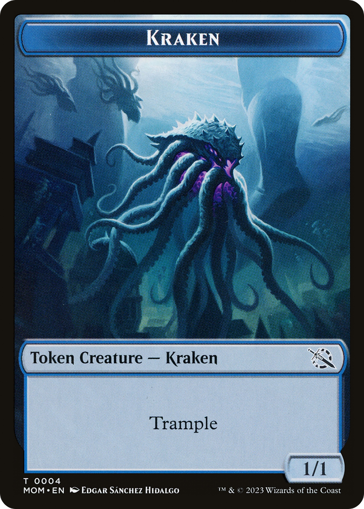 Soldier // Kraken Double-Sided Token [March of the Machine Tokens] | Yard's Games Ltd