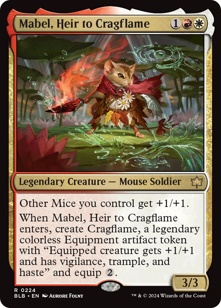 Mabel, Heir to Cragflame [Bloomburrow] | Yard's Games Ltd