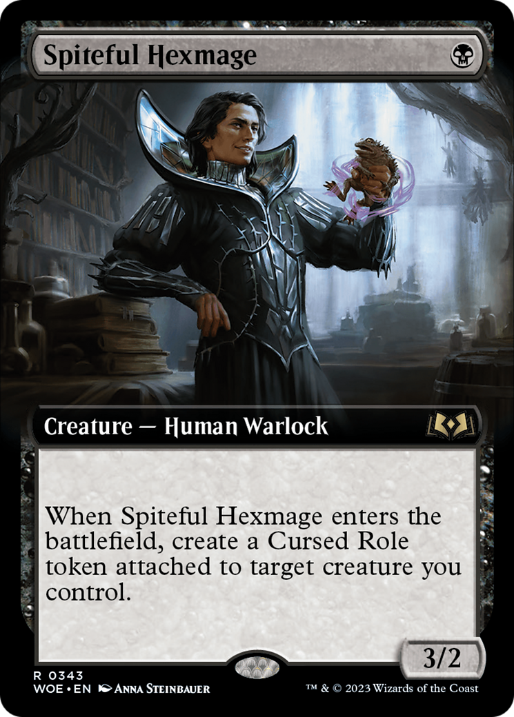 Spiteful Hexmage (Extended Art) [Wilds of Eldraine] | Yard's Games Ltd