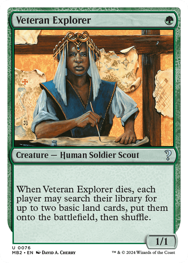 Veteran Explorer (White Border) [Mystery Booster 2] | Yard's Games Ltd