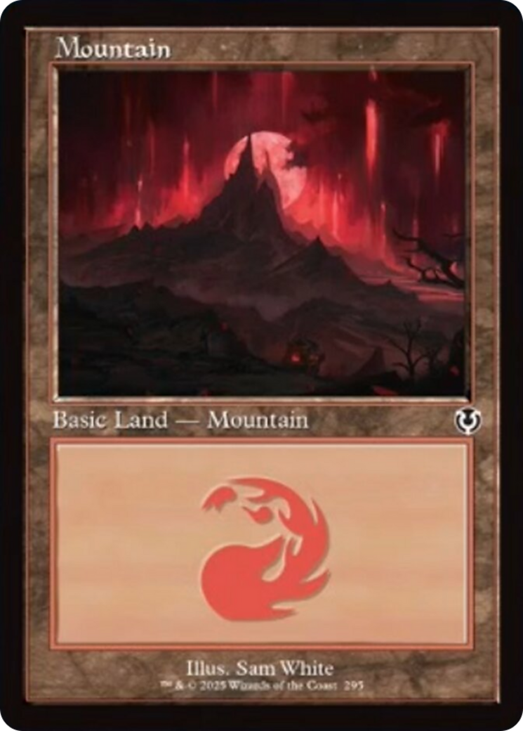 Mountain (295) (Retro Frame) [Innistrad Remastered] | Yard's Games Ltd