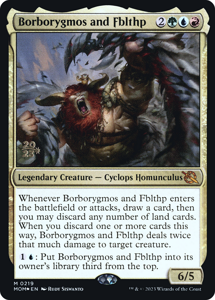 Borborygmos and Fblthp [March of the Machine Prerelease Promos] | Yard's Games Ltd