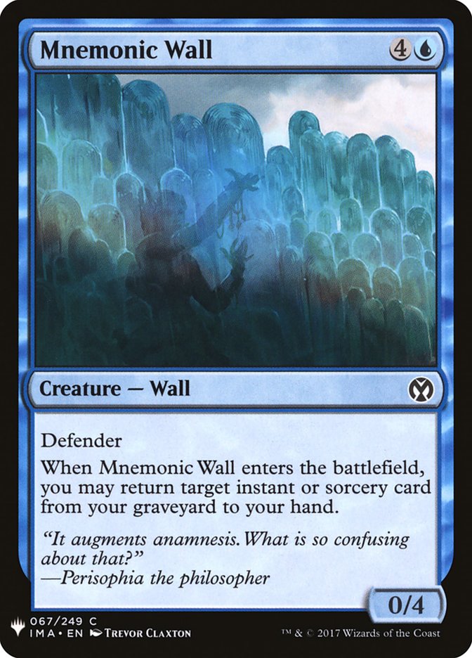 Mnemonic Wall [Mystery Booster] | Yard's Games Ltd