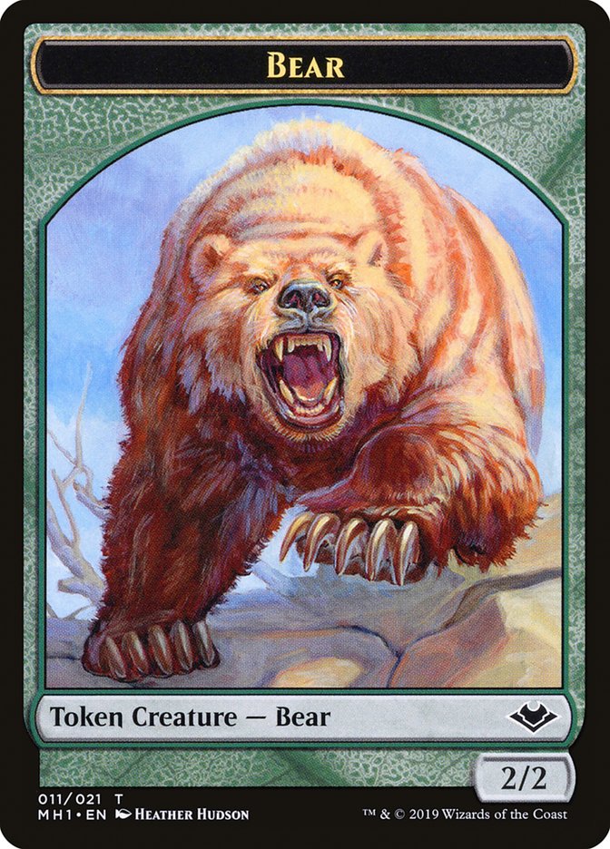 Shapeshifter (001) // Bear (011) Double-Sided Token [Modern Horizons Tokens] | Yard's Games Ltd