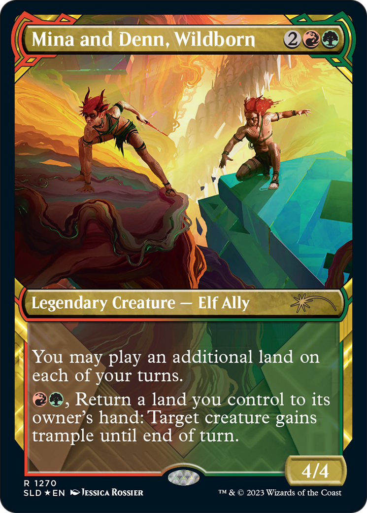 Mina and Denn, Wildborn (Halo Foil) [Secret Lair Drop Series] | Yard's Games Ltd