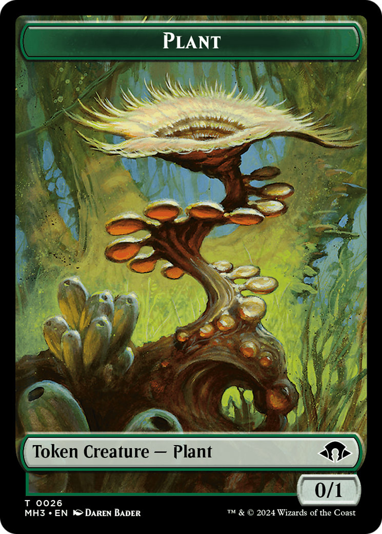 Phyrexian Germ // Plant Double-Sided Token [Modern Horizons 3 Tokens] | Yard's Games Ltd