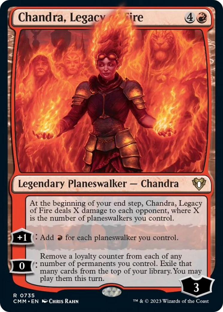 Chandra, Legacy of Fire [Commander Masters] | Yard's Games Ltd