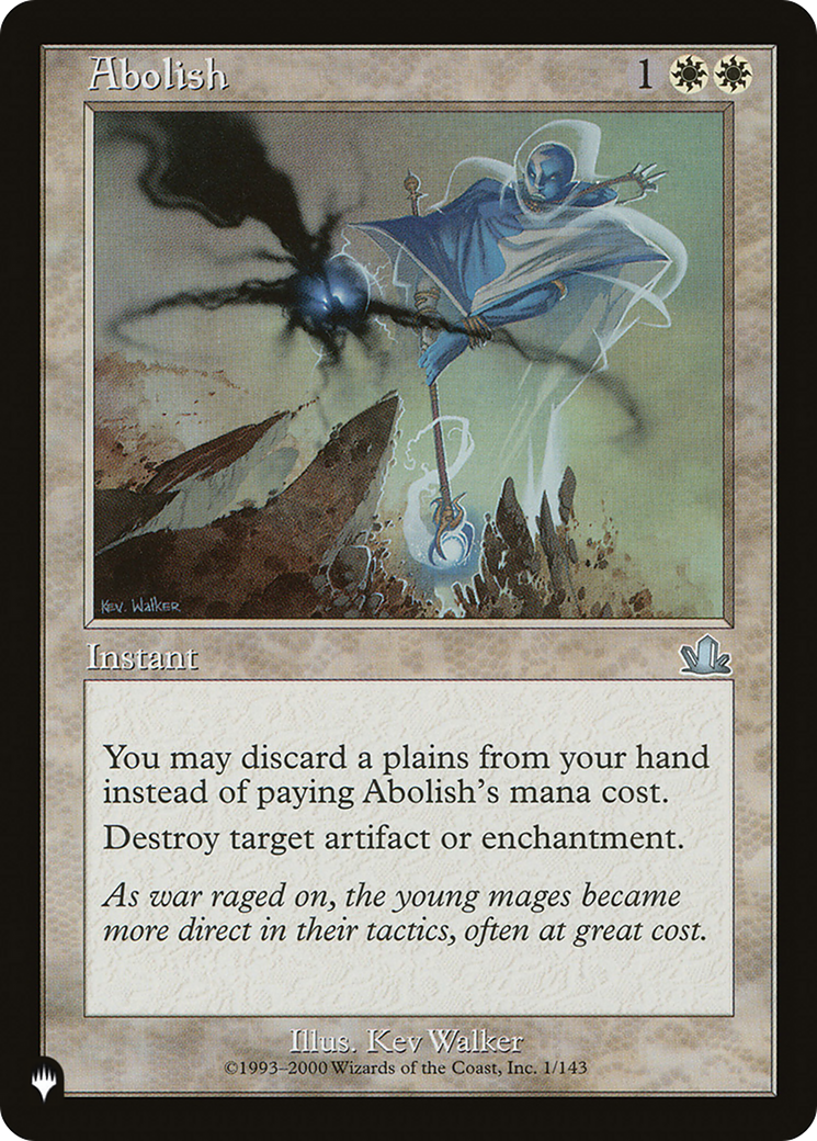 Abolish [The List Reprints] | Yard's Games Ltd