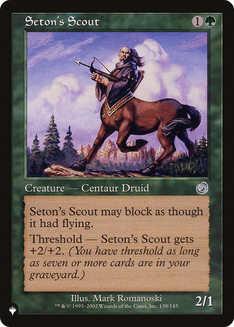 Seton's Scout [The List] | Yard's Games Ltd