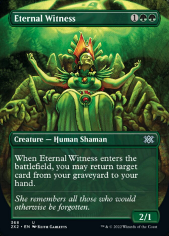 Eternal Witness (Borderless Alternate Art) [Double Masters 2022] | Yard's Games Ltd