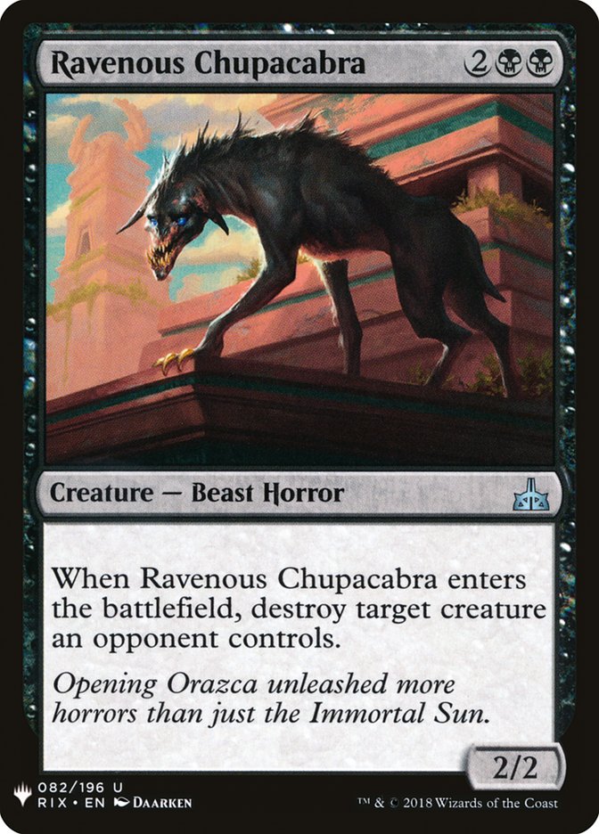 Ravenous Chupacabra [Mystery Booster] | Yard's Games Ltd