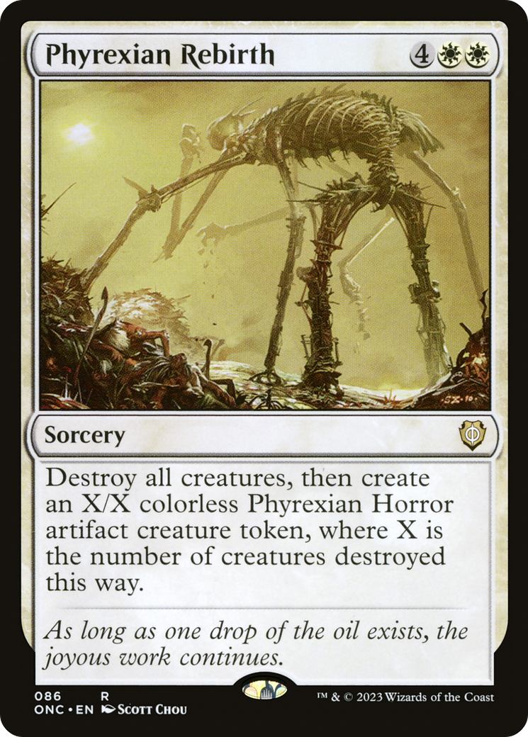 Phyrexian Rebirth [Phyrexia: All Will Be One Commander] | Yard's Games Ltd