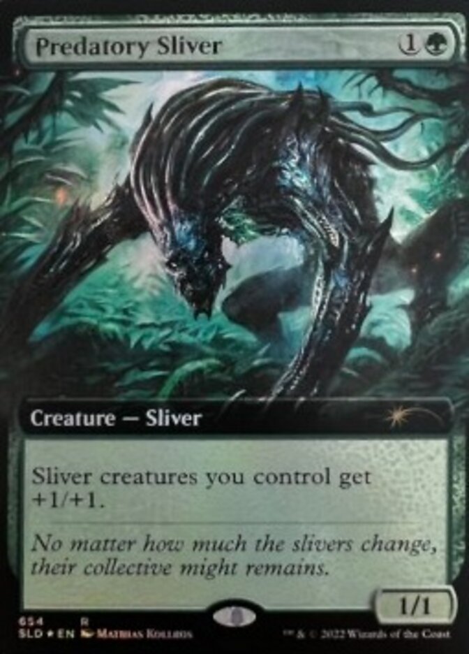 Predatory Sliver (Extended Art) [Secret Lair Drop Promos] | Yard's Games Ltd