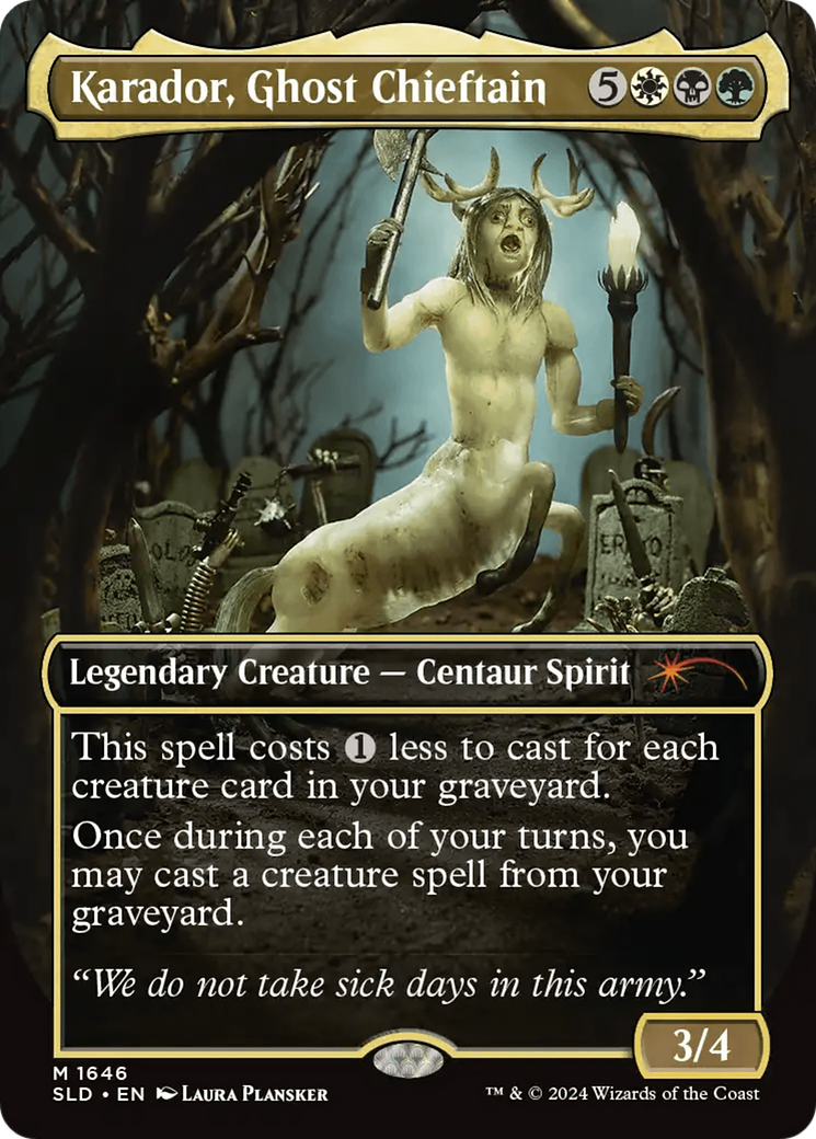 Karador, Ghost Chieftain (Rainbow Foil) [Secret Lair Drop Series] | Yard's Games Ltd