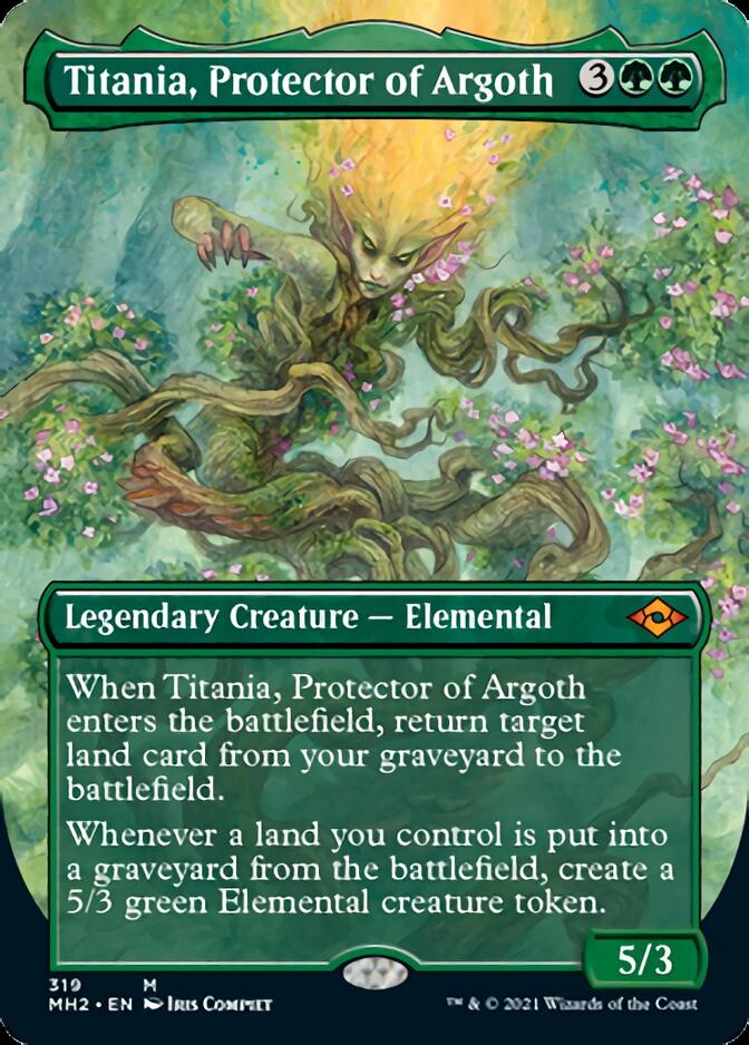 Titania, Protector of Argoth (Borderless Alternate Art) [Modern Horizons 2] | Yard's Games Ltd