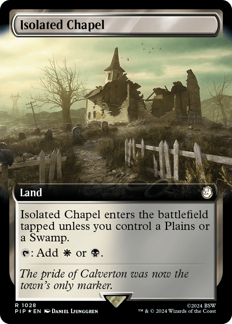 Isolated Chapel (Extended Art) (Surge Foil) [Fallout] | Yard's Games Ltd