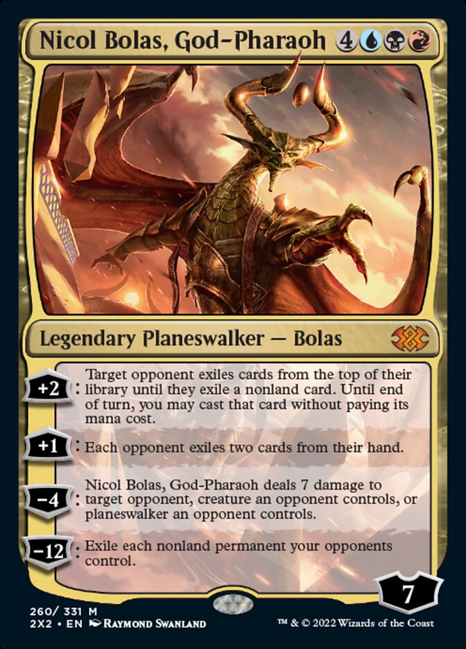 Nicol Bolas, God-Pharaoh [Double Masters 2022] | Yard's Games Ltd