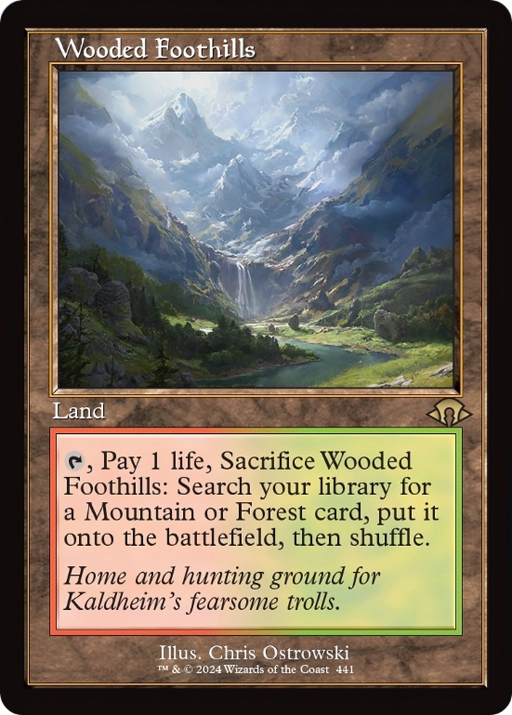 Wooded Foothills (Retro) [Modern Horizons 3] | Yard's Games Ltd