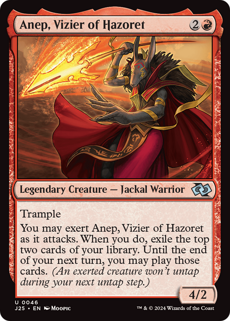 Anep, Vizier of Hazoret (Anime) [Foundations Jumpstart] | Yard's Games Ltd