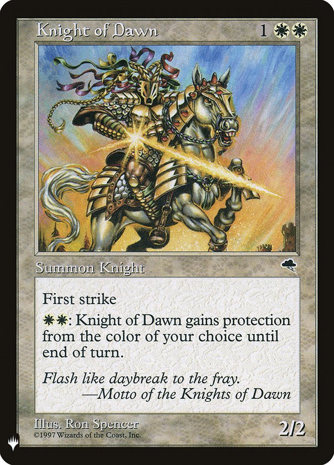 Knight of Dawn [Mystery Booster] | Yard's Games Ltd