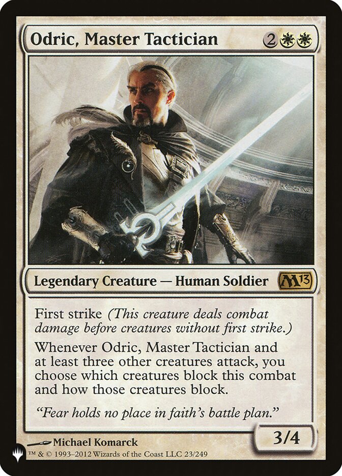 Odric, Master Tactician [The List] | Yard's Games Ltd