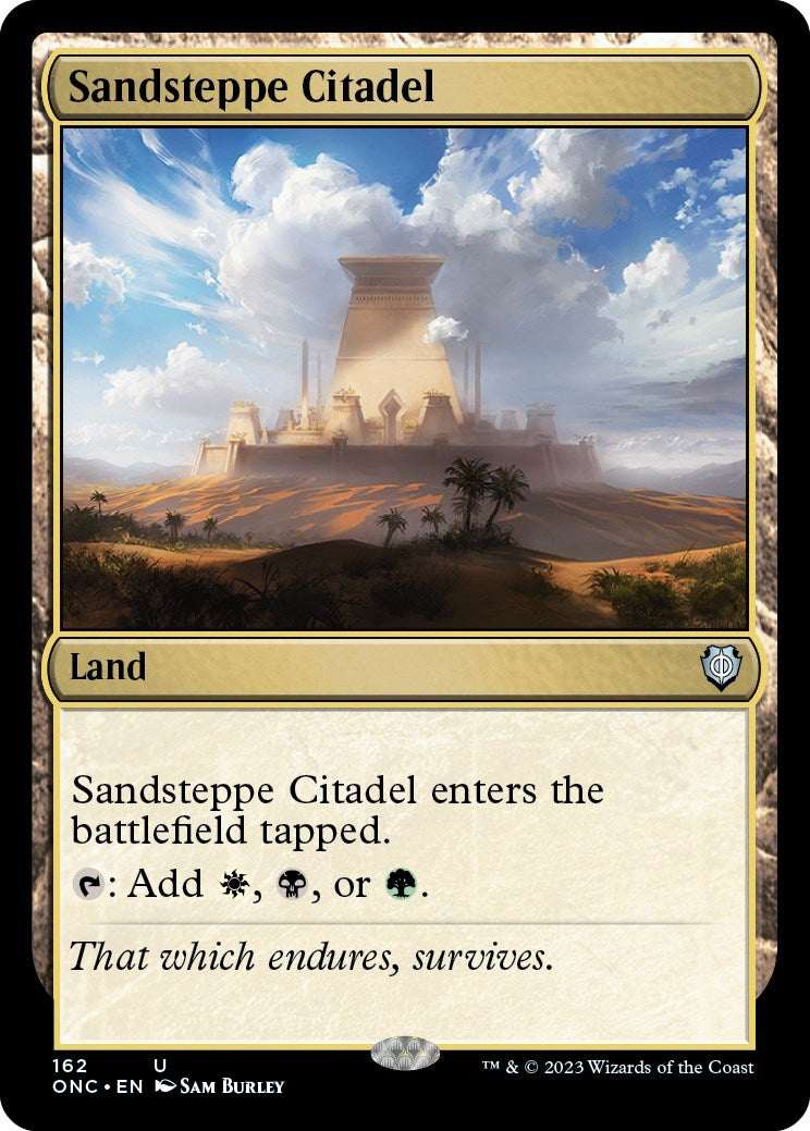 Sandsteppe Citadel [Phyrexia: All Will Be One Commander] | Yard's Games Ltd