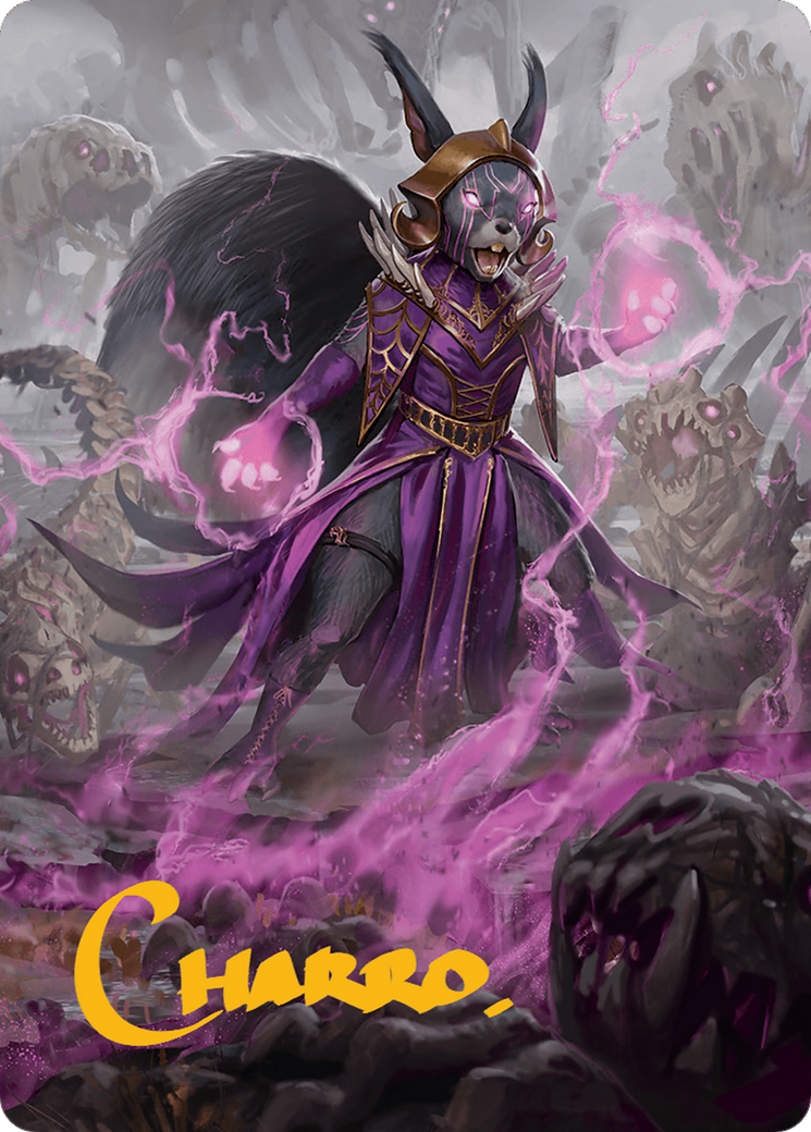 Liliana of the Dark Realms Art Card (Gold-Stamped Signature) [Bloomburrow Art Series] | Yard's Games Ltd