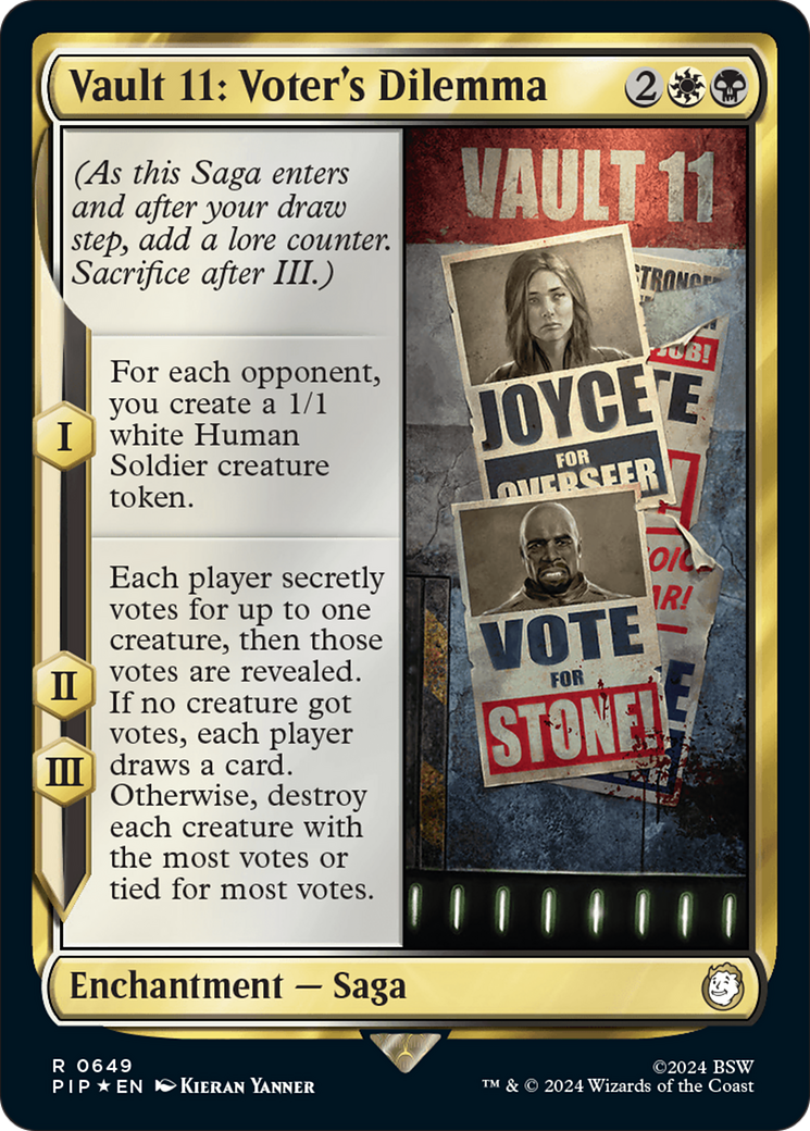 Vault 11: Voter's Dilemna (Surge Foil) [Fallout] | Yard's Games Ltd