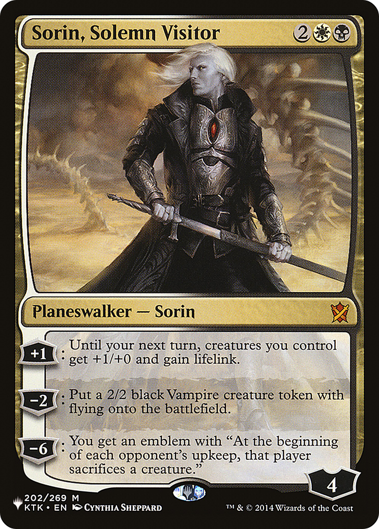 Sorin, Solemn Visitor [The List Reprints] | Yard's Games Ltd