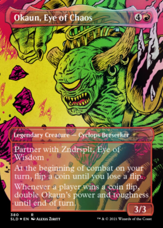 Okaun, Eye of Chaos // Okaun, Eye of Chaos (Borderless) [Secret Lair Drop Series] | Yard's Games Ltd