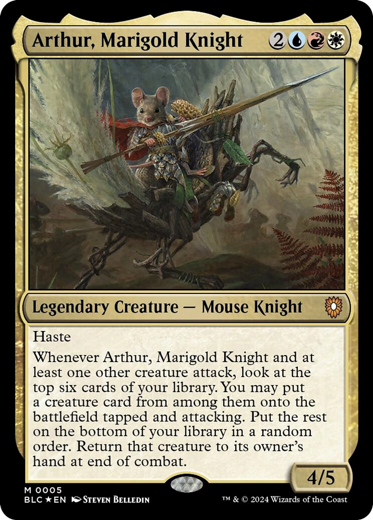 Arthur, Marigold Knight [Bloomburrow Commander] | Yard's Games Ltd