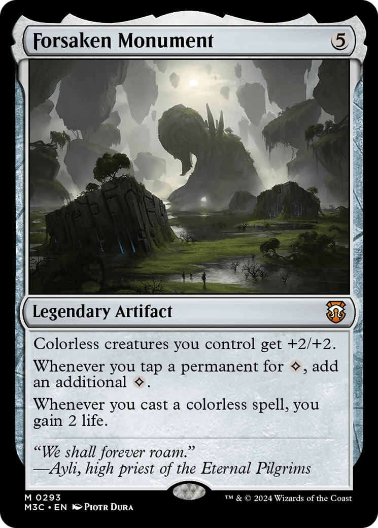 Forsaken Monument (Ripple Foil) [Modern Horizons 3 Commander] | Yard's Games Ltd