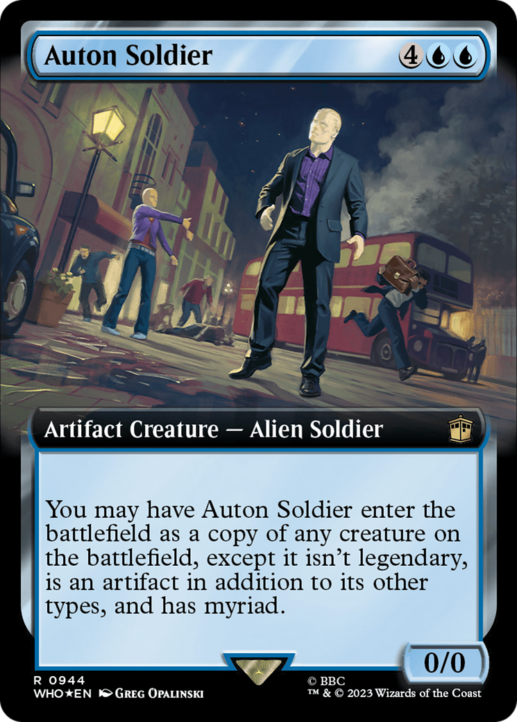 Auton Soldier (Extended Art) (Surge Foil) [Doctor Who] | Yard's Games Ltd