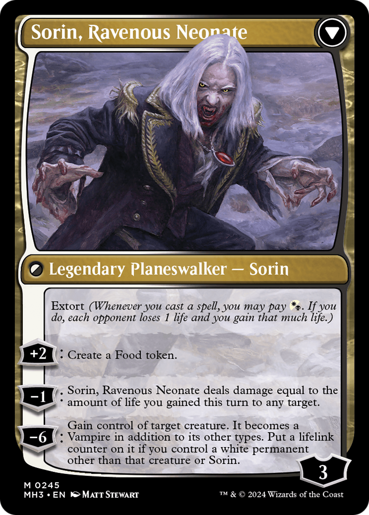 Sorin of House Markov // Sorin, Ravenous Neonate [Modern Horizons 3] | Yard's Games Ltd