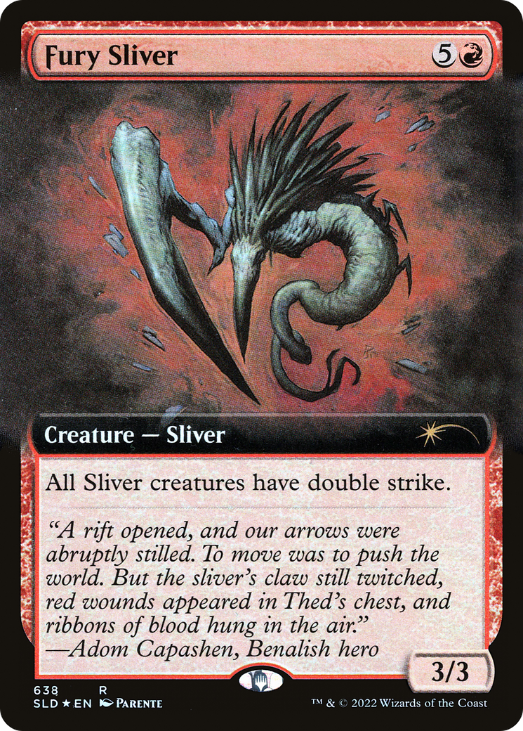 Fury Sliver (Extended Art) [Secret Lair Drop Promos] | Yard's Games Ltd