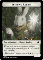 Wall // Intrepid Rabbit Double-Sided Token [Bloomburrow Tokens] | Yard's Games Ltd