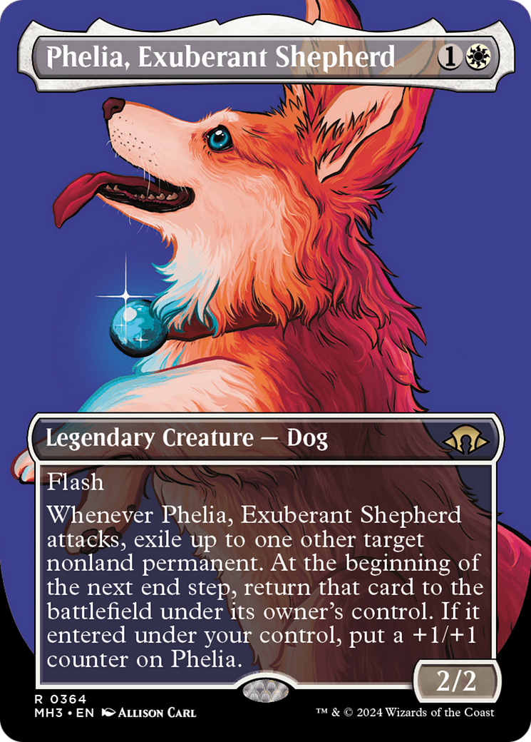 Phelia, Exuberant Shepherd (Borderless) [Modern Horizons 3] | Yard's Games Ltd