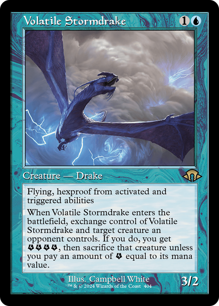 Volatile Stormdrake (Retro) [Modern Horizons 3] | Yard's Games Ltd